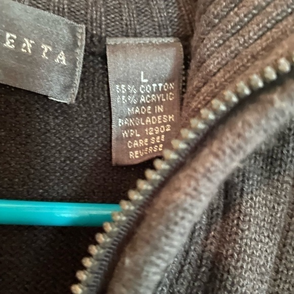Oscar De La Renta Mens 1/4 Zip Sweater - Picture 9 of 11